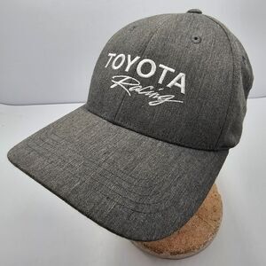 Toyota Racing Heather Grey Strapback Hat Cap Official Team Merchandise